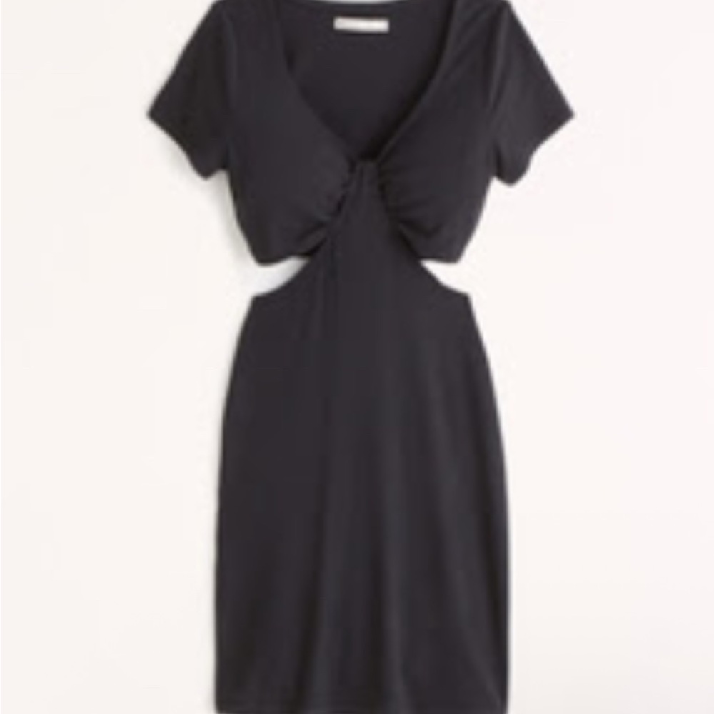 Abercrombie Black Cutout Knit Mini Dress